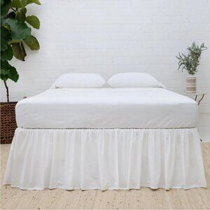 Pom Pom At Home Gathered Sateen Cotton Queen Bedskirt
